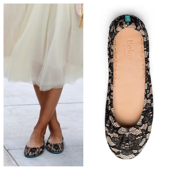Tieks Nude Lace Flats